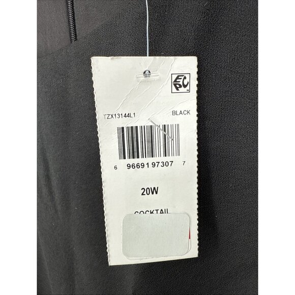 New Connected Apparel Plus Size 20W Shimmer Cocktail Party Midi Dress NWT - Picture 4 of 7